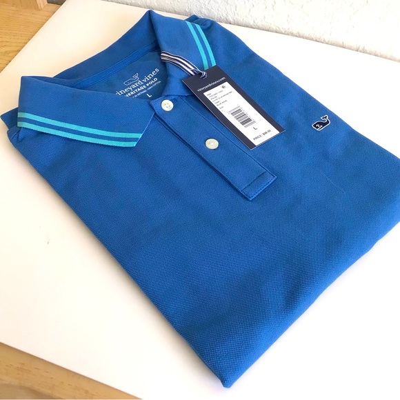 Vineyard Vines Mens Plaited Collar Heritage Pique Polo Shirt New in Pack… - Picture 5 of 12